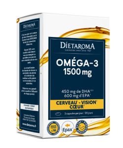 Oméga 3 1500 MG, 60&nbsp;capsules